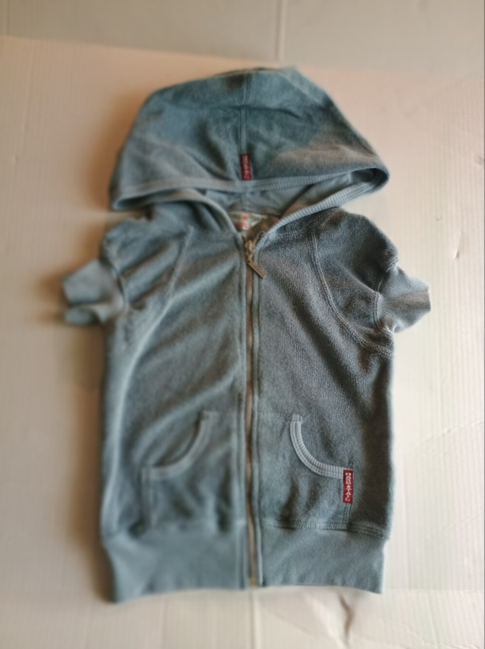 Hard tail SportyGirls Blue Gray Zip Hoodie with Signature Zip Pull Size M10-12
